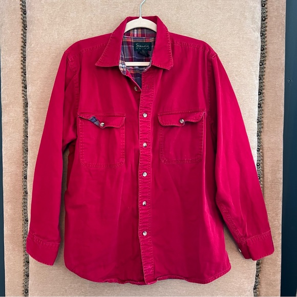 SCANDIA WOODS Flannel Lined Cotton Shacket Chore - Picture 4 of 8